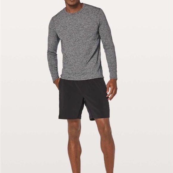 lululemon athletica Men's Long Sleeve Shirt in Dark Gray - Picture 3 of 4